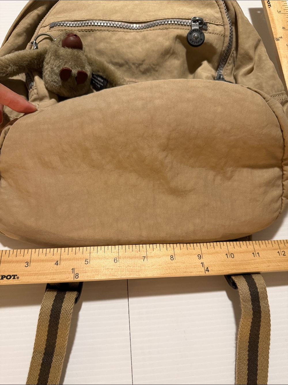 Kipling Backpack/Purse - Tan Color - Picture 5 of 13